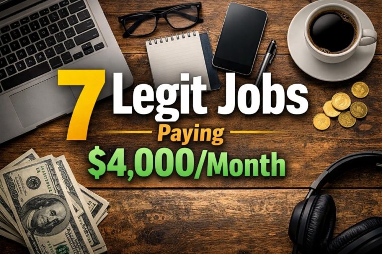 7 Legit Jobs Paying $4,000
