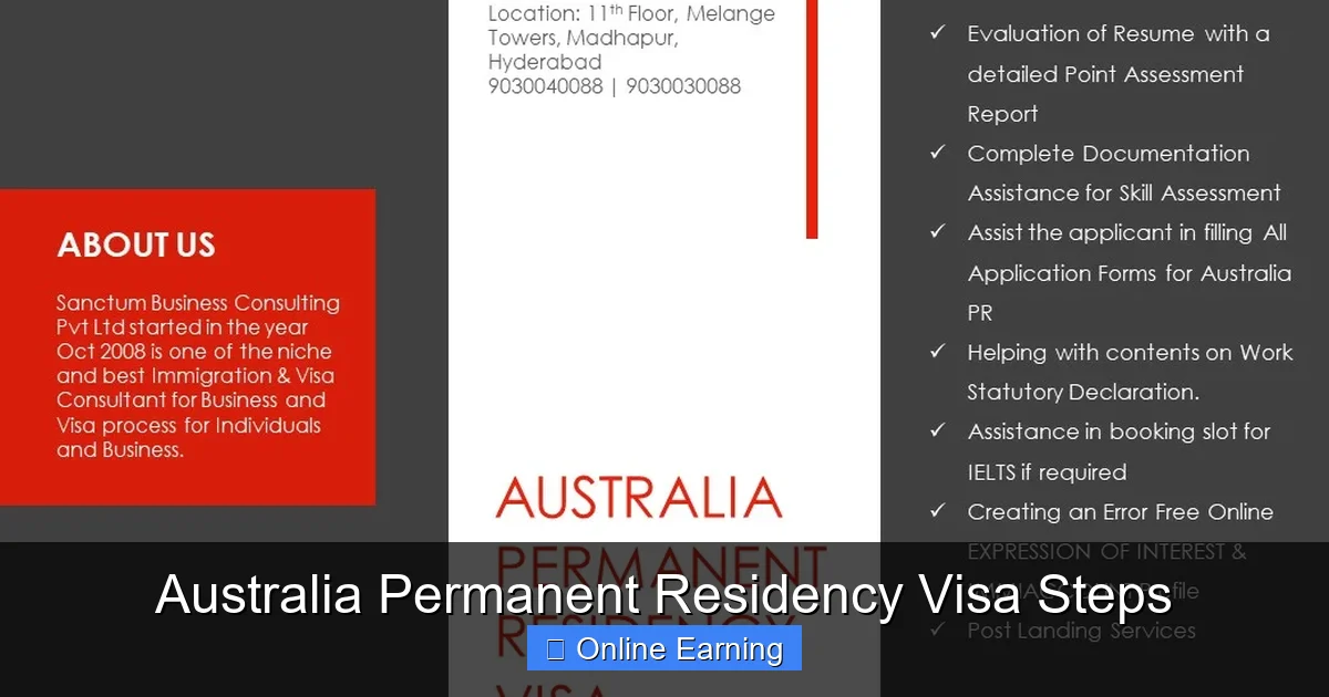 Australia Permanent Residency Visa Steps