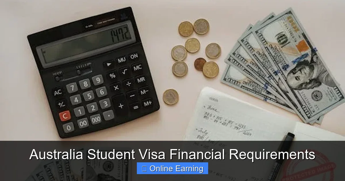 Australia Student Visa Financial Requirements