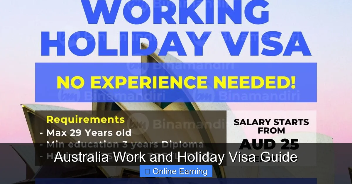 Australia Work and Holiday Visa Guide