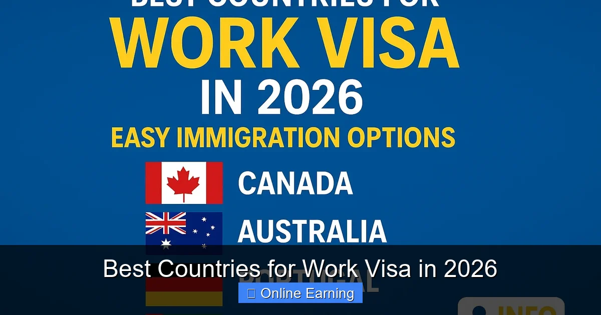 Best Countries for Work Visa in 2026