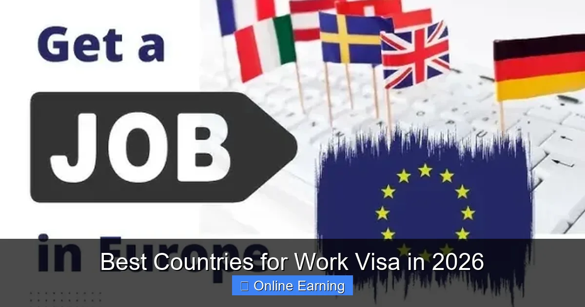 Best Countries for Work Visa in 2026