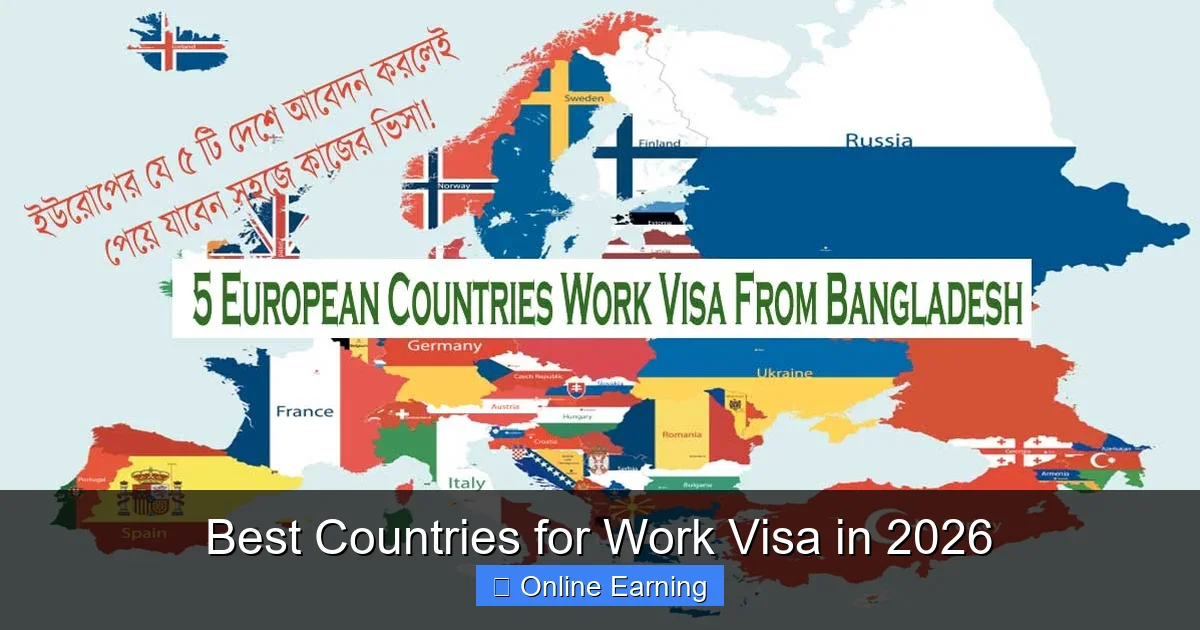 Best Countries for Work Visa in 2026