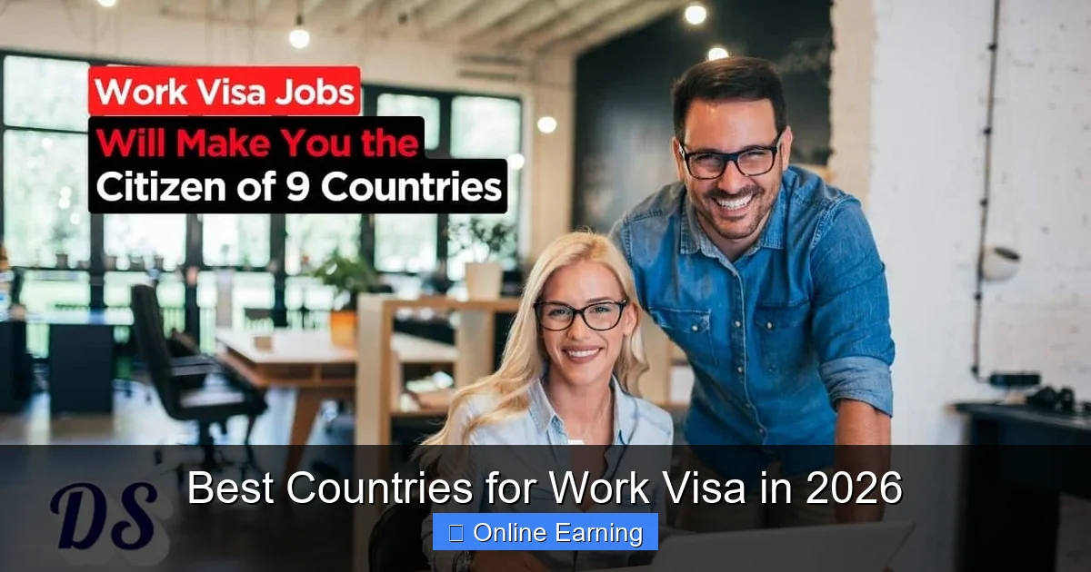 Best Countries for Work Visa in 2026