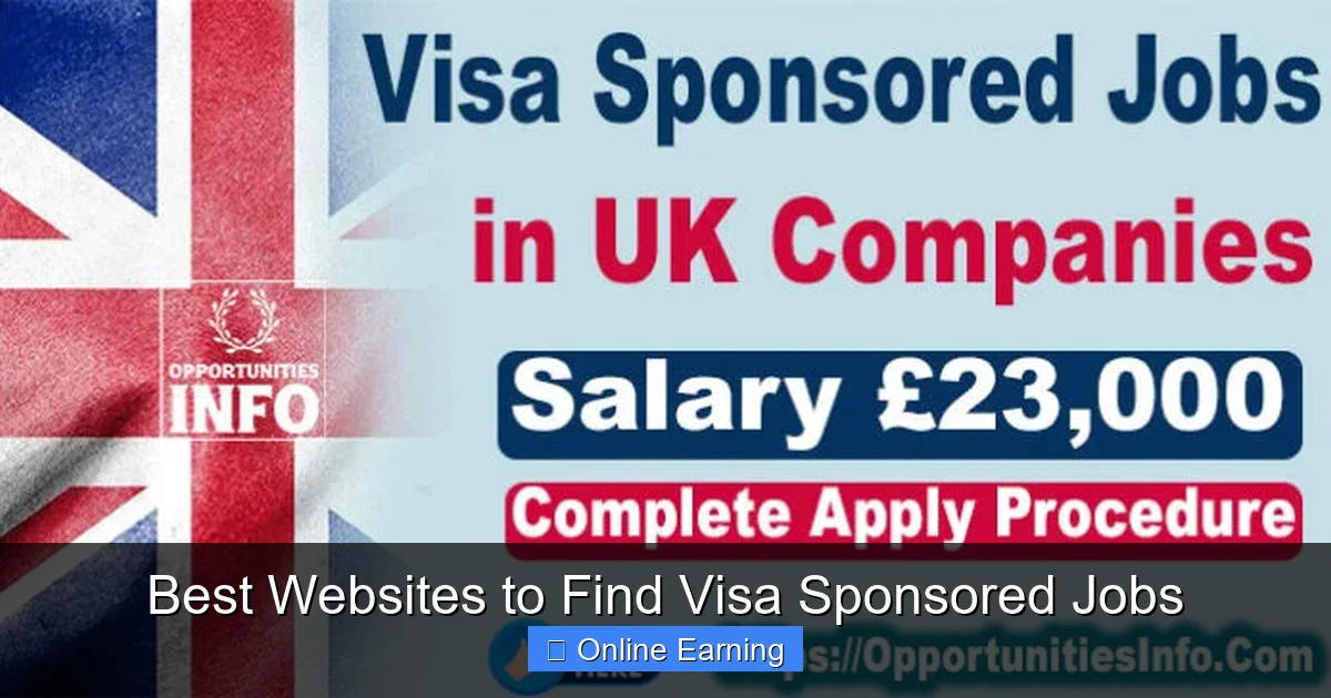 Best Websites to Find Visa Sponsored Jobs