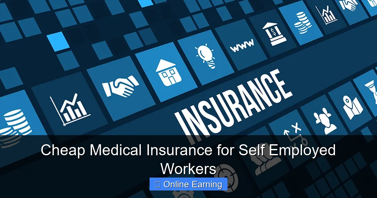 Cheap Medical Insurance for Self Employed Workers
