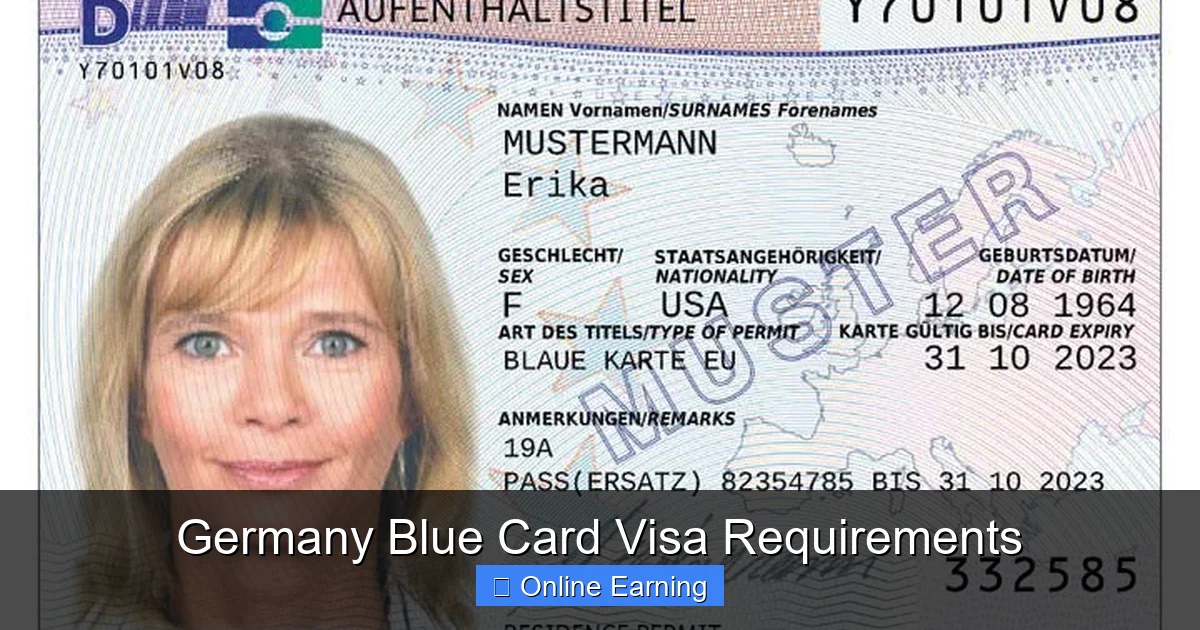 Germany Blue Card Visa Requirements