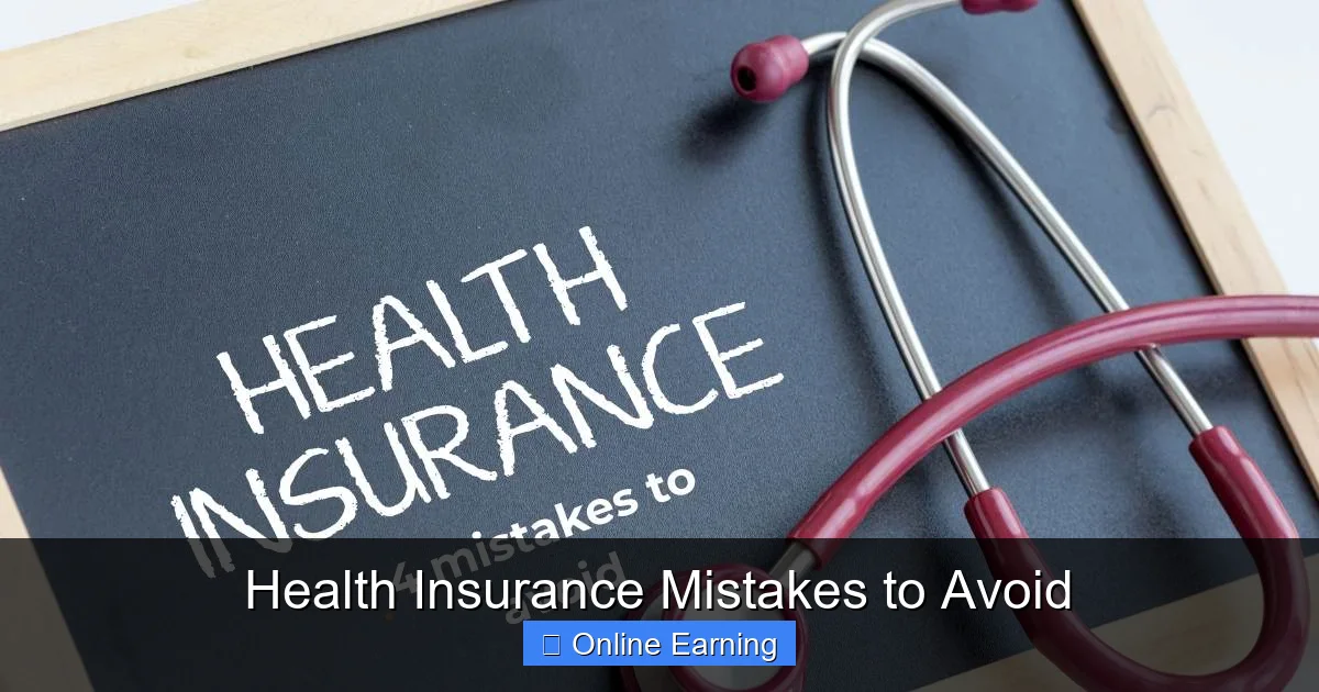 Health Insurance Mistakes to Avoid