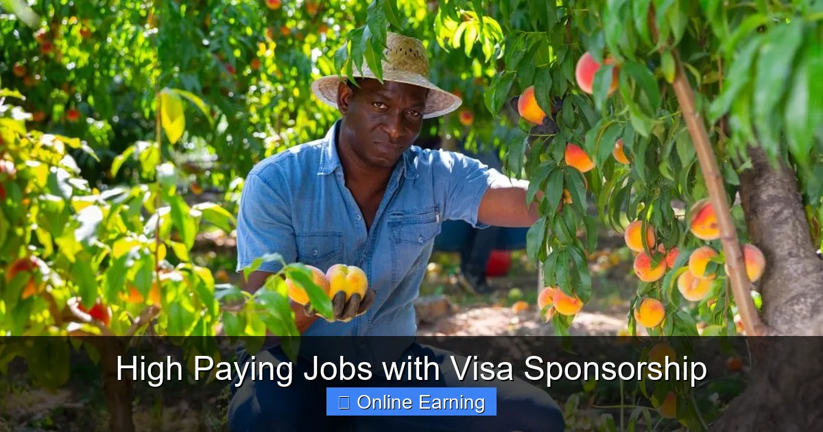 High Paying Jobs with Visa Sponsorship