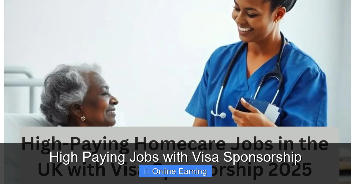 High Paying Jobs with Visa Sponsorship