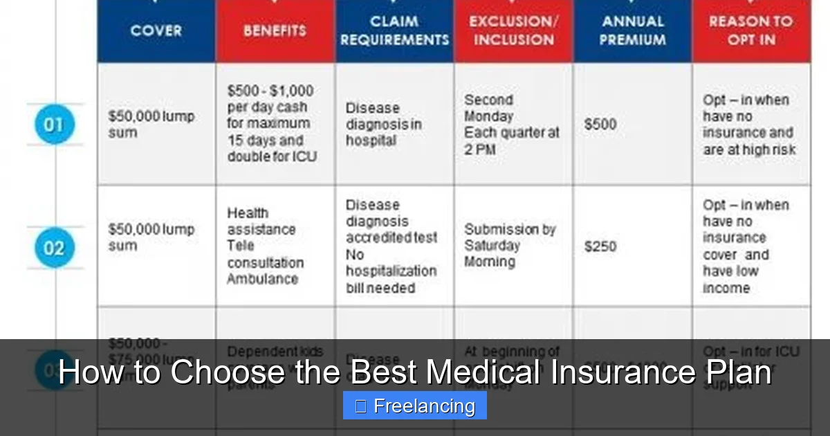 How to Choose the Best Medical Insurance Plan