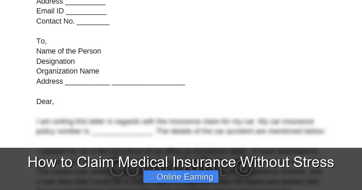 How to Claim Medical Insurance Without Stress
