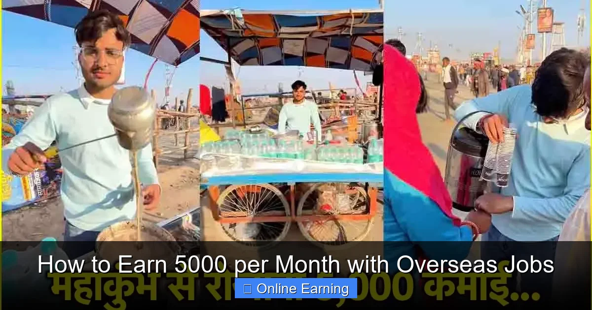 How to Earn 5000 per Month with Overseas Jobs