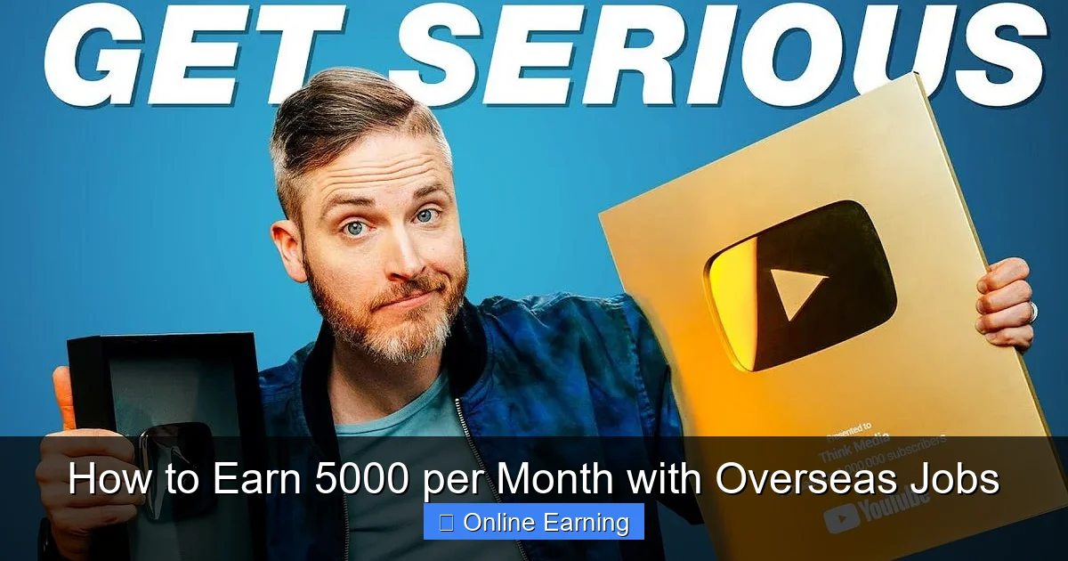 How to Earn 5000 per Month with Overseas Jobs