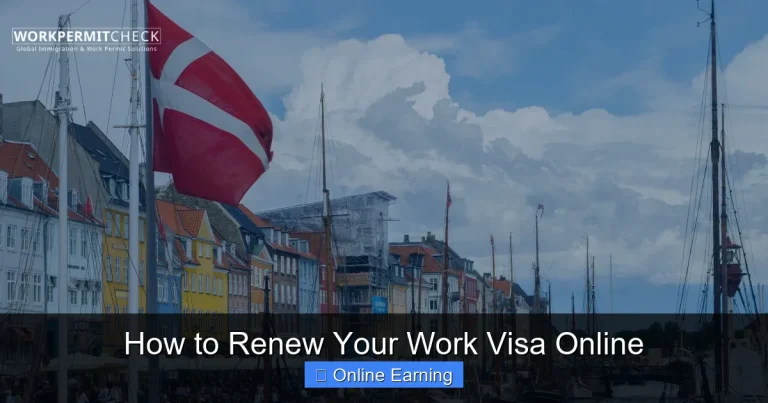How to Renew Your Work Visa Online