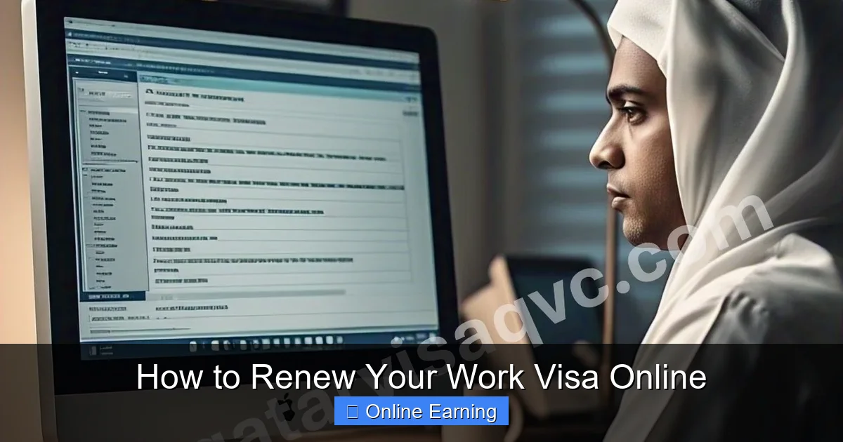 How to Renew Your Work Visa Online