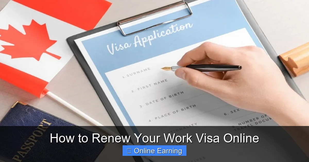How to Renew Your Work Visa Online