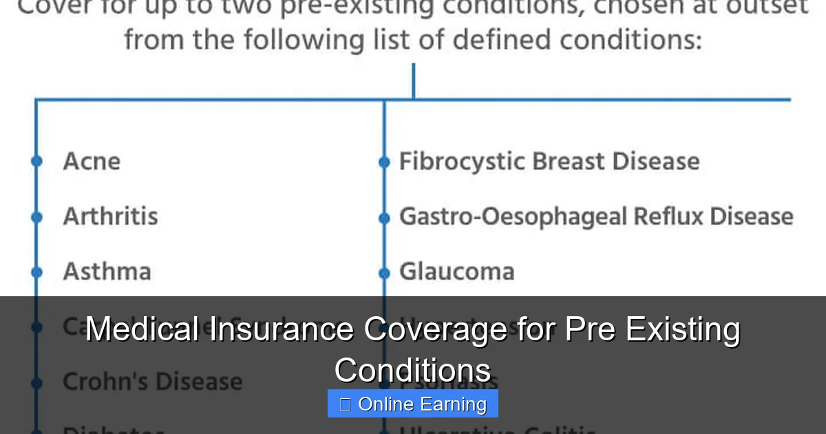 Medical Insurance Coverage for Pre Existing Conditions
