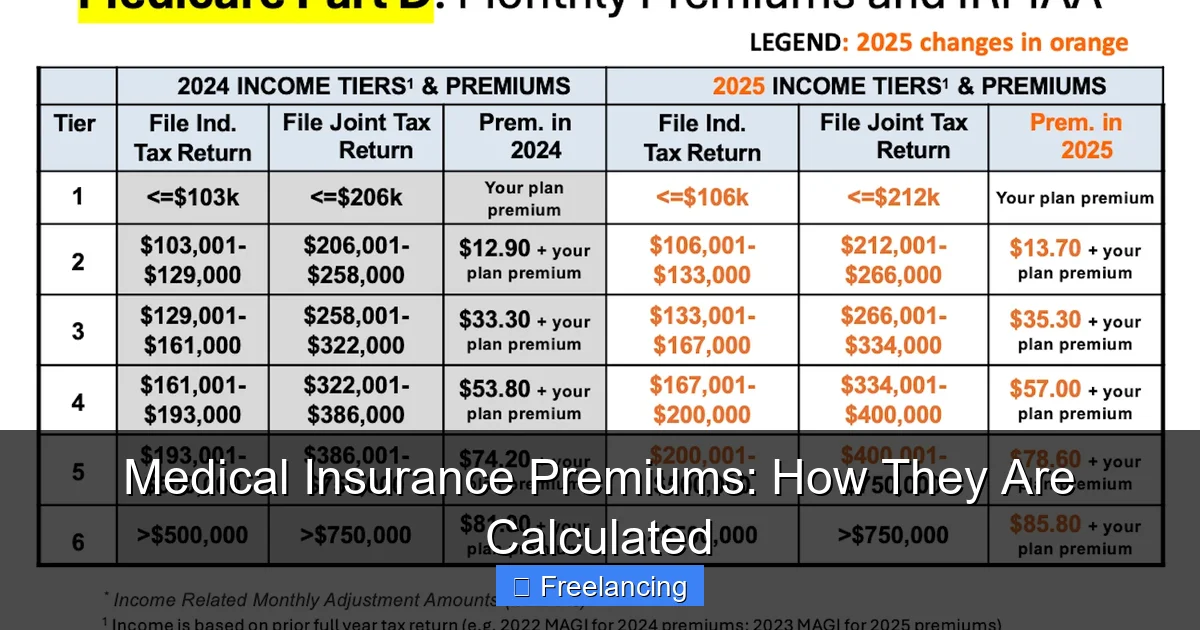 Medical Insurance Premiums: How They Are Calculated