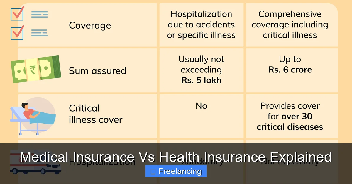 Medical Insurance Vs Health Insurance Explained