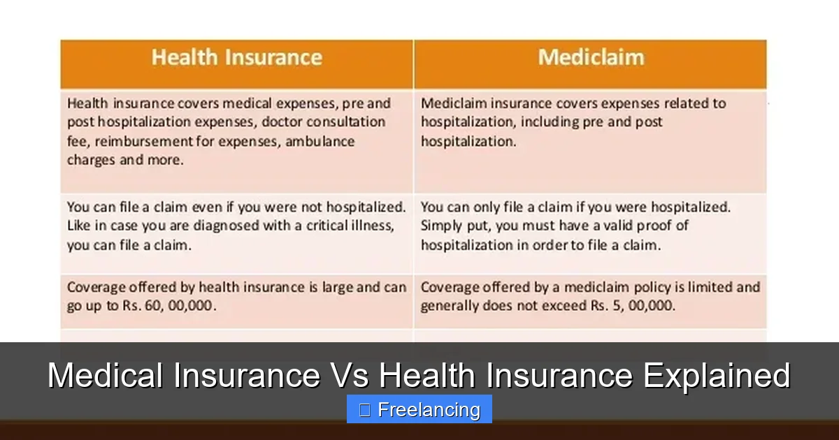 Medical Insurance Vs Health Insurance Explained