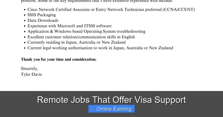 Remote Jobs That Offer Visa Support