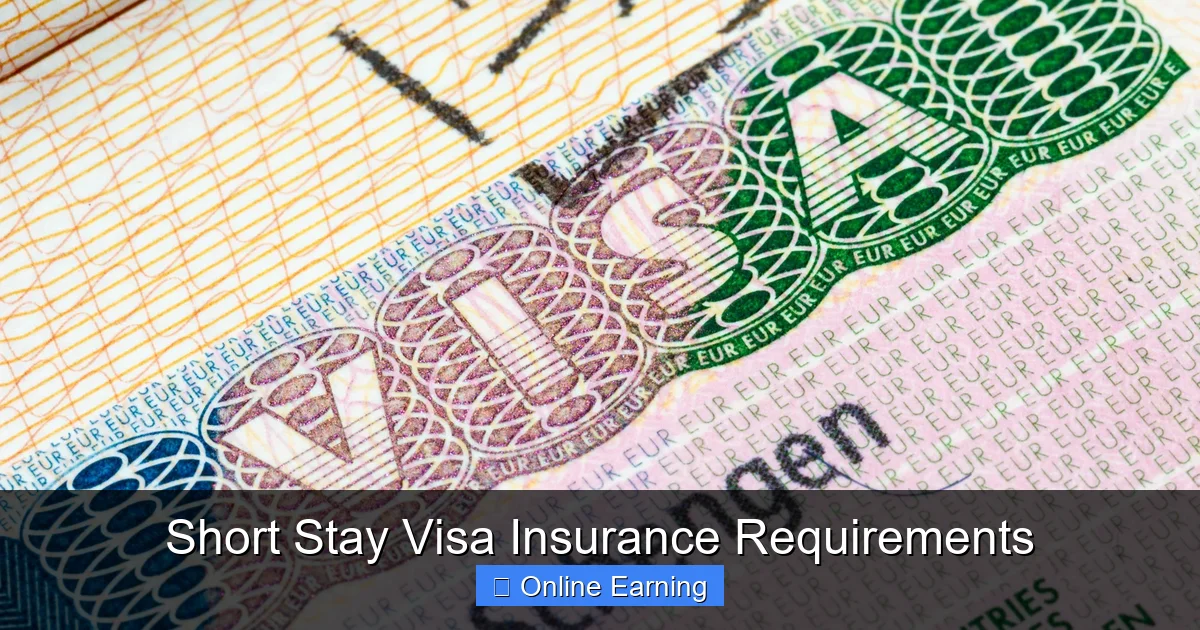 Short Stay Visa Insurance Requirements