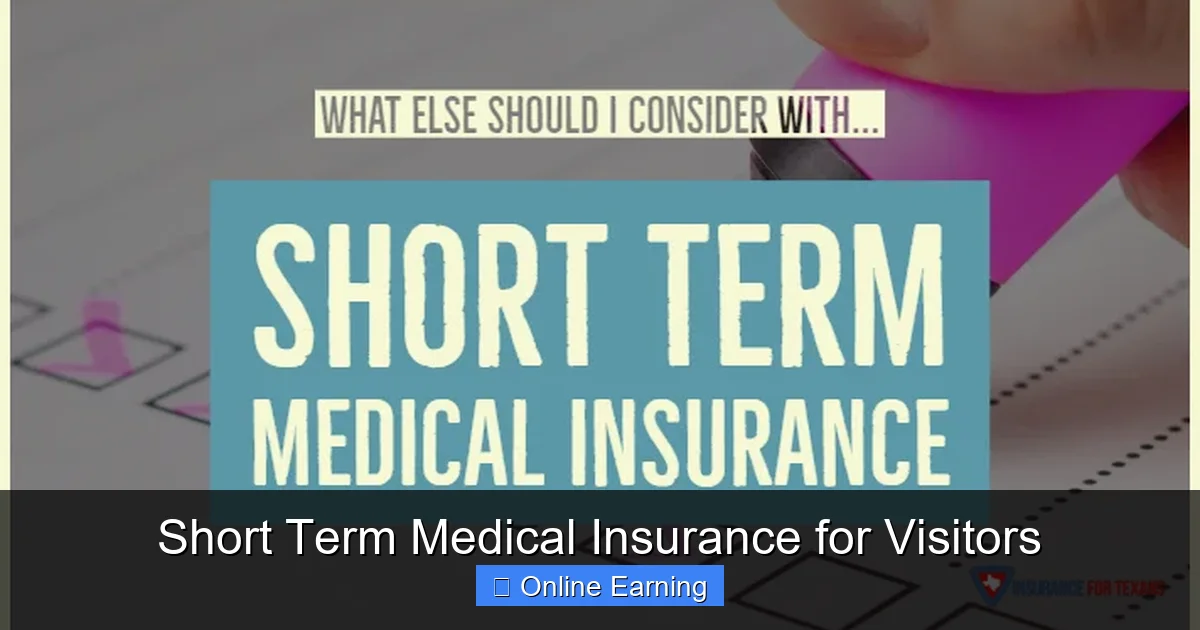 Short Term Medical Insurance for Visitors