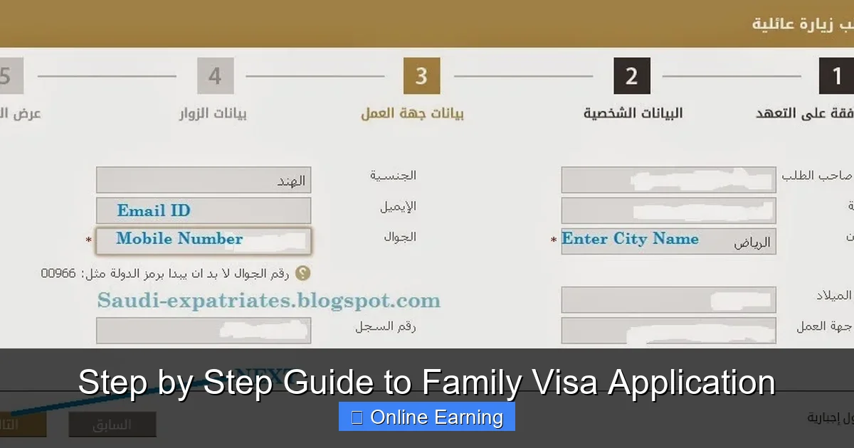 Step by Step Guide to Family Visa Application