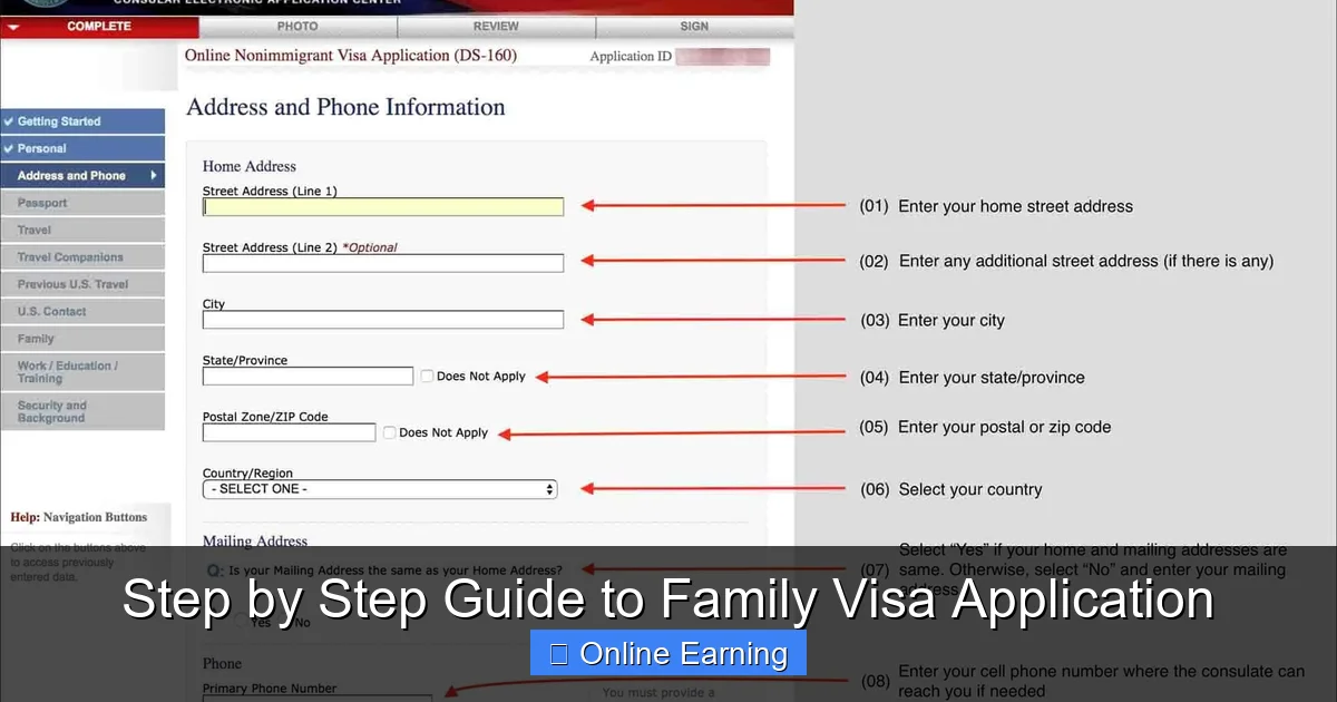 Step by Step Guide to Family Visa Application
