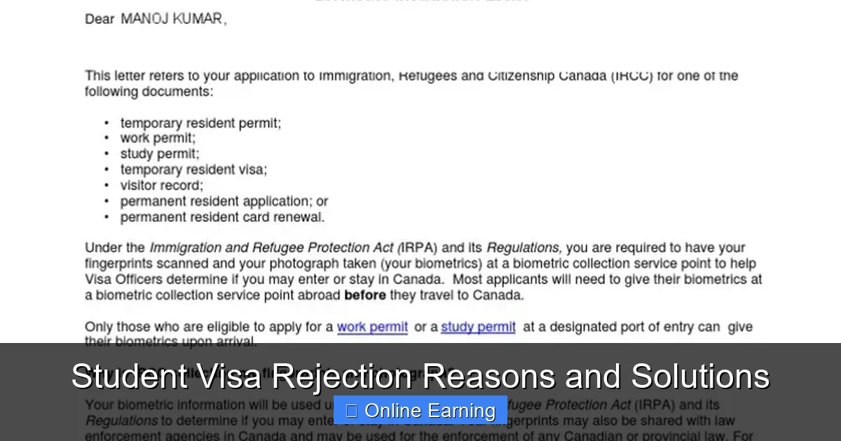 Student Visa Rejection Reasons and Solutions