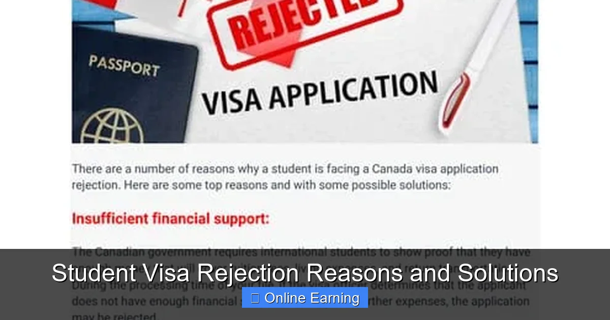 Student Visa Rejection Reasons and Solutions