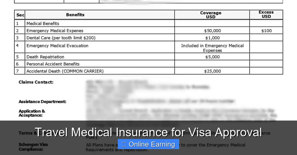 Travel Medical Insurance for Visa Approval