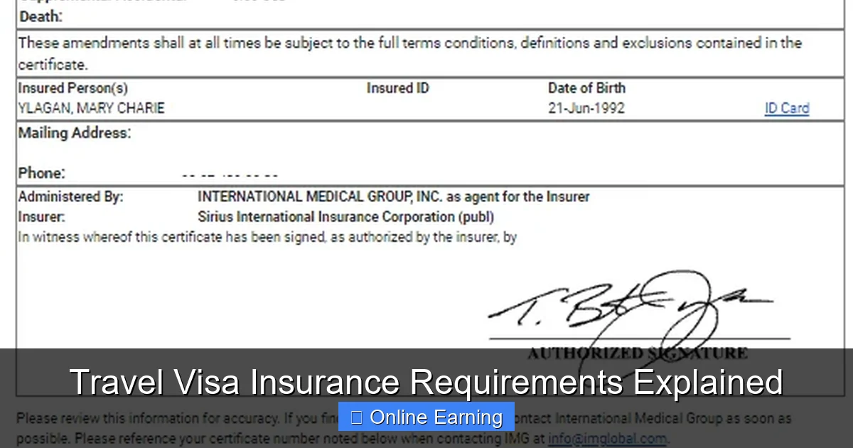 Travel Visa Insurance Requirements Explained
