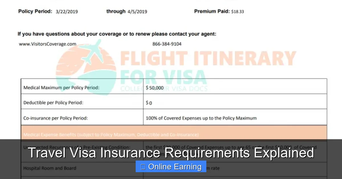 Travel Visa Insurance Requirements Explained