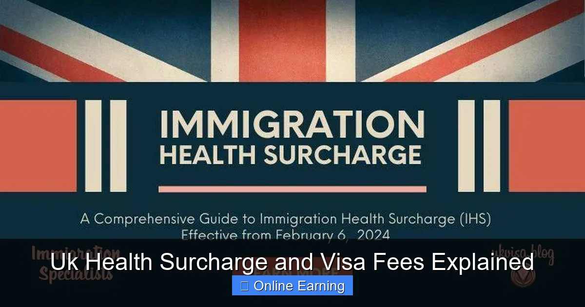 Uk Health Surcharge and Visa Fees Explained