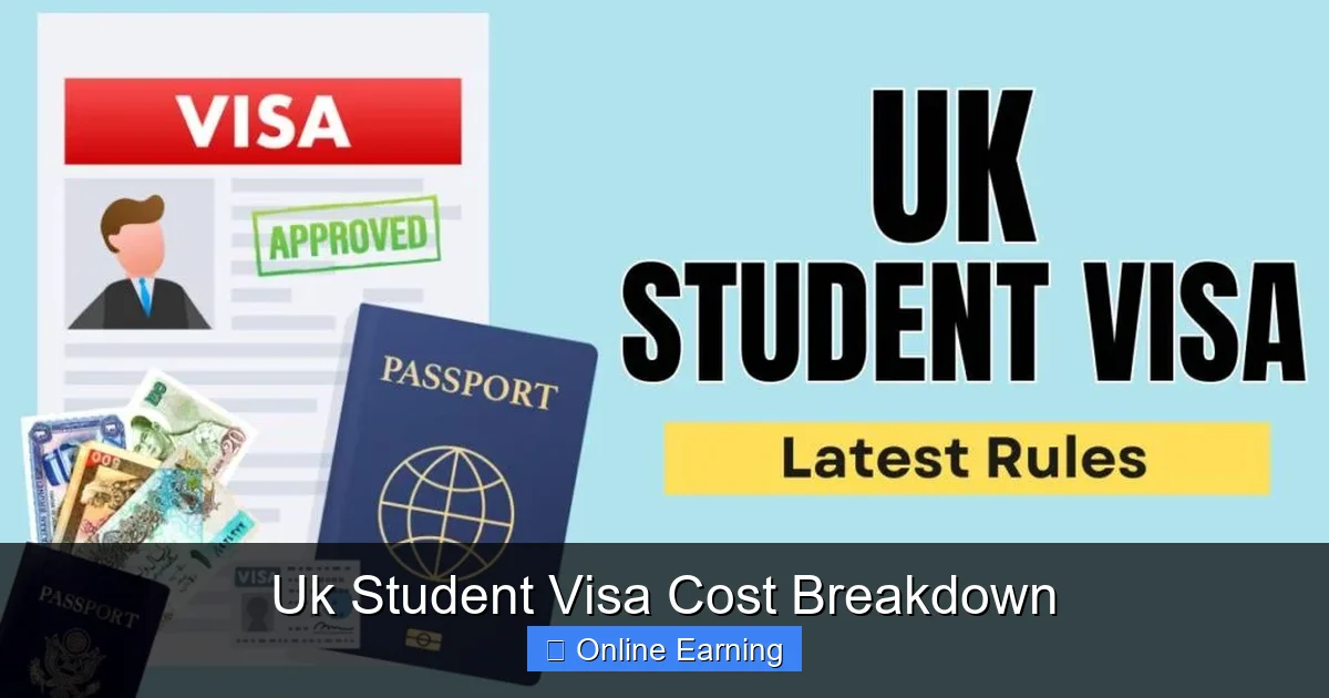Uk Student Visa Cost Breakdown