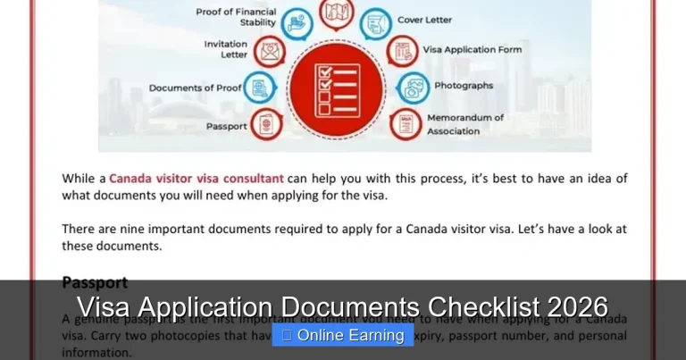 Visa Application Documents Checklist 2026